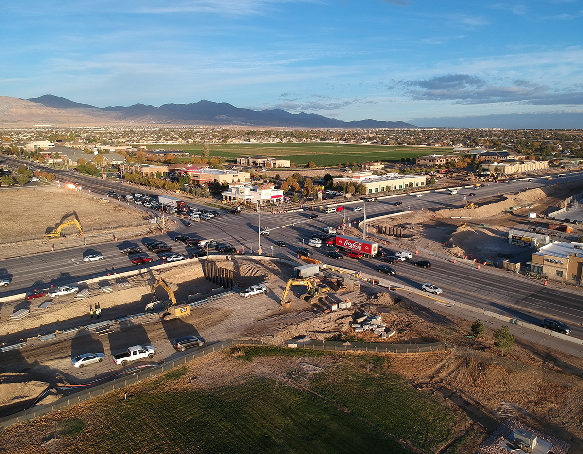 Bangerter Highway 12600 S Intersection Construction