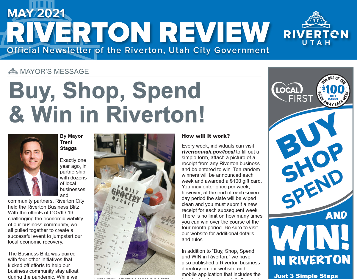 Riverton Review Print Newsletter - May 2021