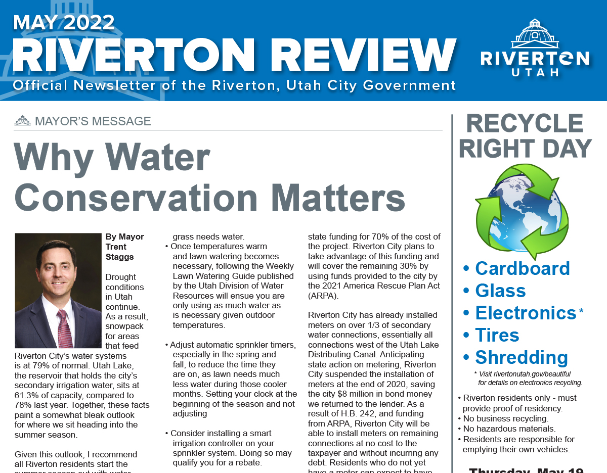 Riverton Review Print Newsletter – May 2022