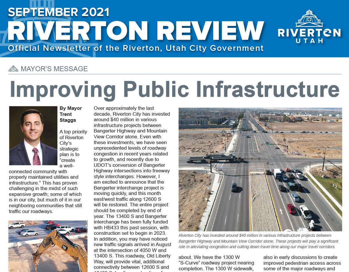 Riverton Review Print Newsletter - September 2021